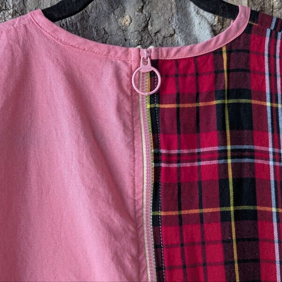 Rudie Sheena Mini Dress in Pink + Red Plaid - Picture 5 of 8